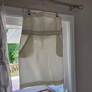 Strapless White Mini Dress